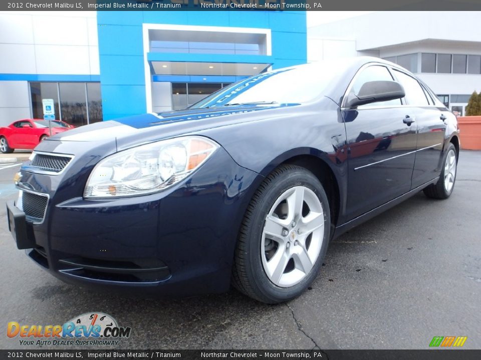 2012 Chevrolet Malibu LS Imperial Blue Metallic / Titanium Photo #2