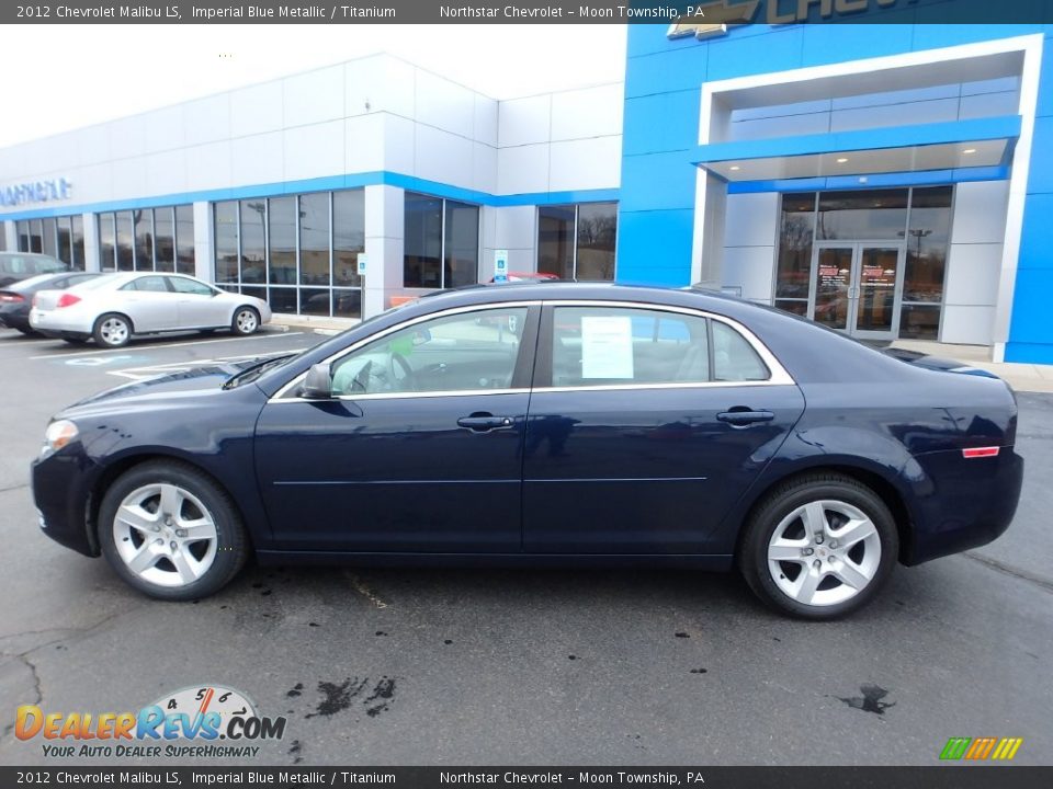2012 Chevrolet Malibu LS Imperial Blue Metallic / Titanium Photo #3