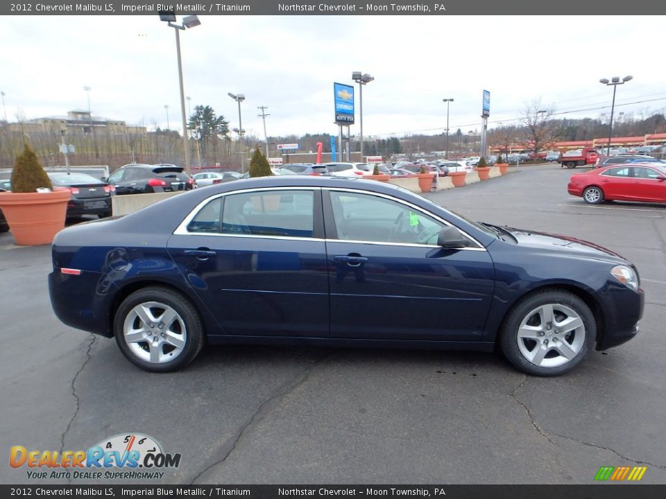 2012 Chevrolet Malibu LS Imperial Blue Metallic / Titanium Photo #9