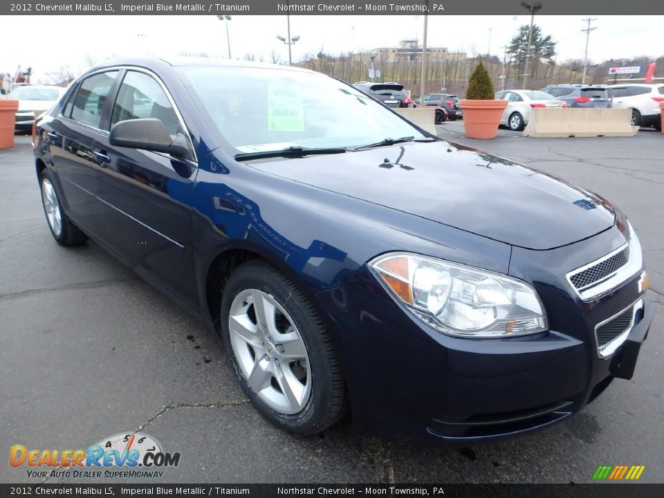 2012 Chevrolet Malibu LS Imperial Blue Metallic / Titanium Photo #10