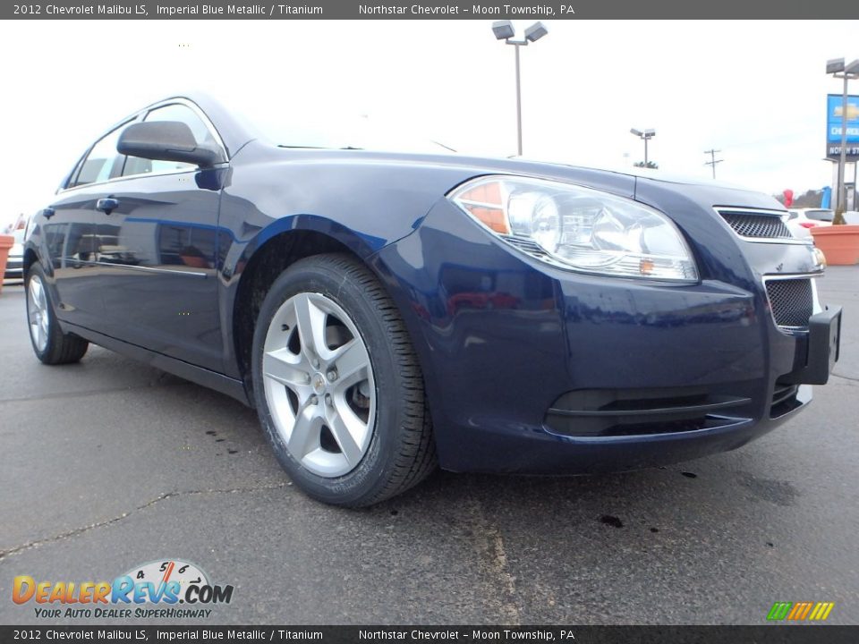 2012 Chevrolet Malibu LS Imperial Blue Metallic / Titanium Photo #11