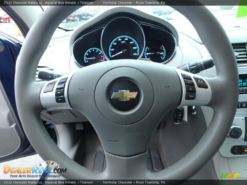 2012 Chevrolet Malibu LS Imperial Blue Metallic / Titanium Photo #27