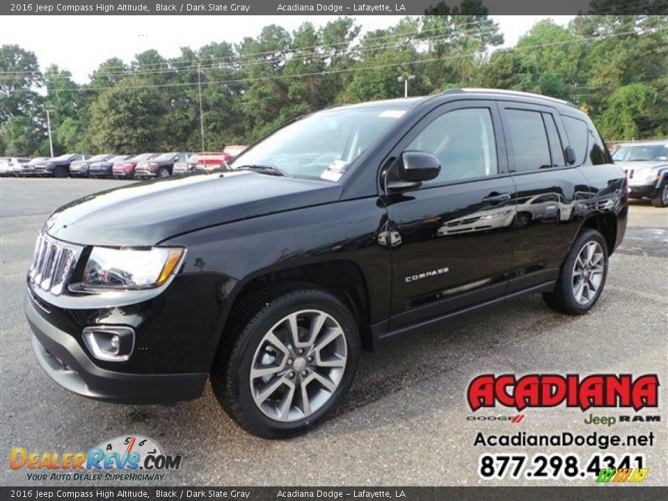 2016 Jeep Compass High Altitude Black / Dark Slate Gray Photo #1