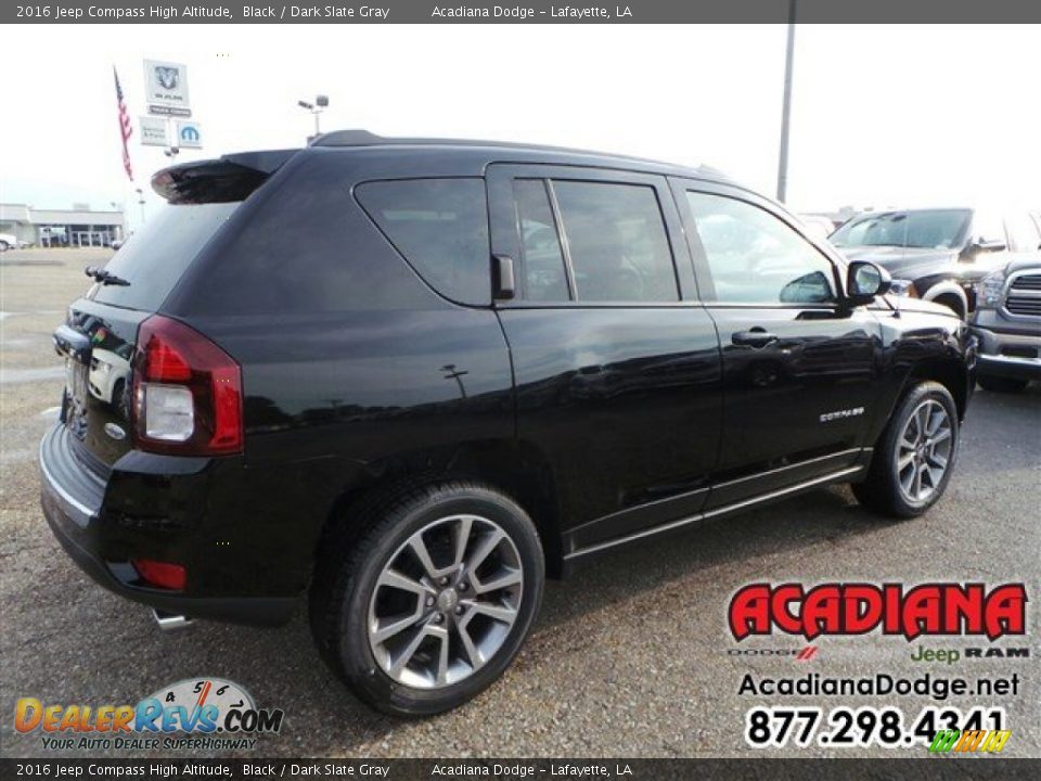 2016 Jeep Compass High Altitude Black / Dark Slate Gray Photo #3