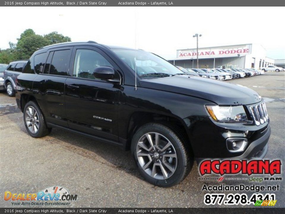 2016 Jeep Compass High Altitude Black / Dark Slate Gray Photo #4