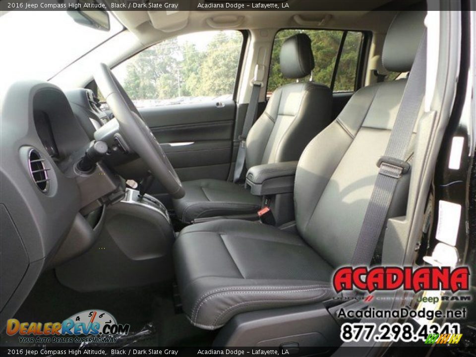 2016 Jeep Compass High Altitude Black / Dark Slate Gray Photo #5