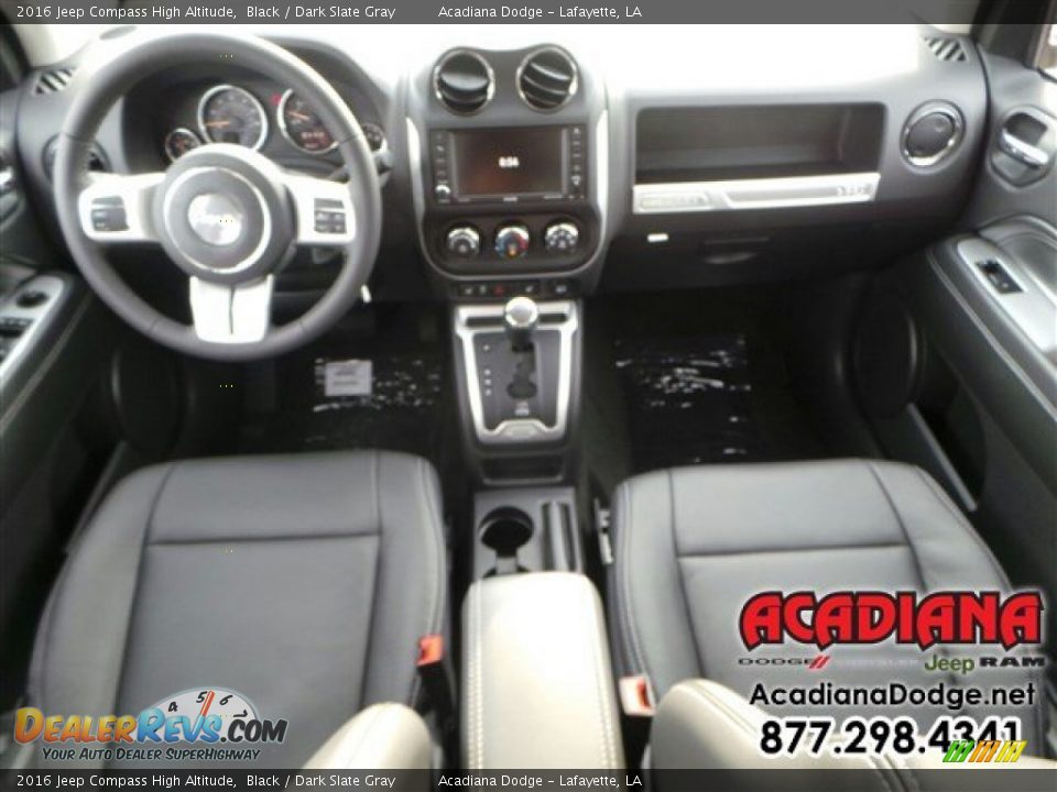 2016 Jeep Compass High Altitude Black / Dark Slate Gray Photo #9