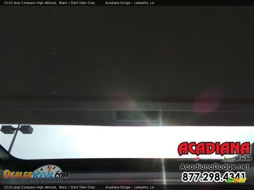 2016 Jeep Compass High Altitude Black / Dark Slate Gray Photo #10