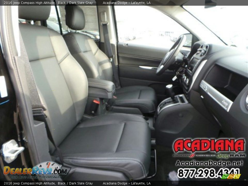 2016 Jeep Compass High Altitude Black / Dark Slate Gray Photo #11