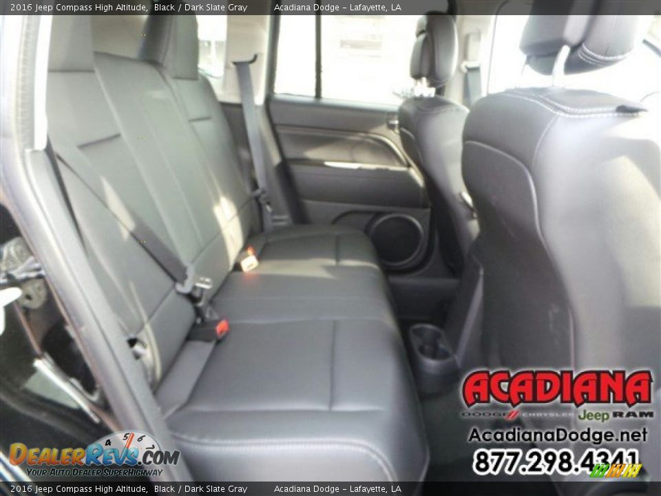 2016 Jeep Compass High Altitude Black / Dark Slate Gray Photo #12