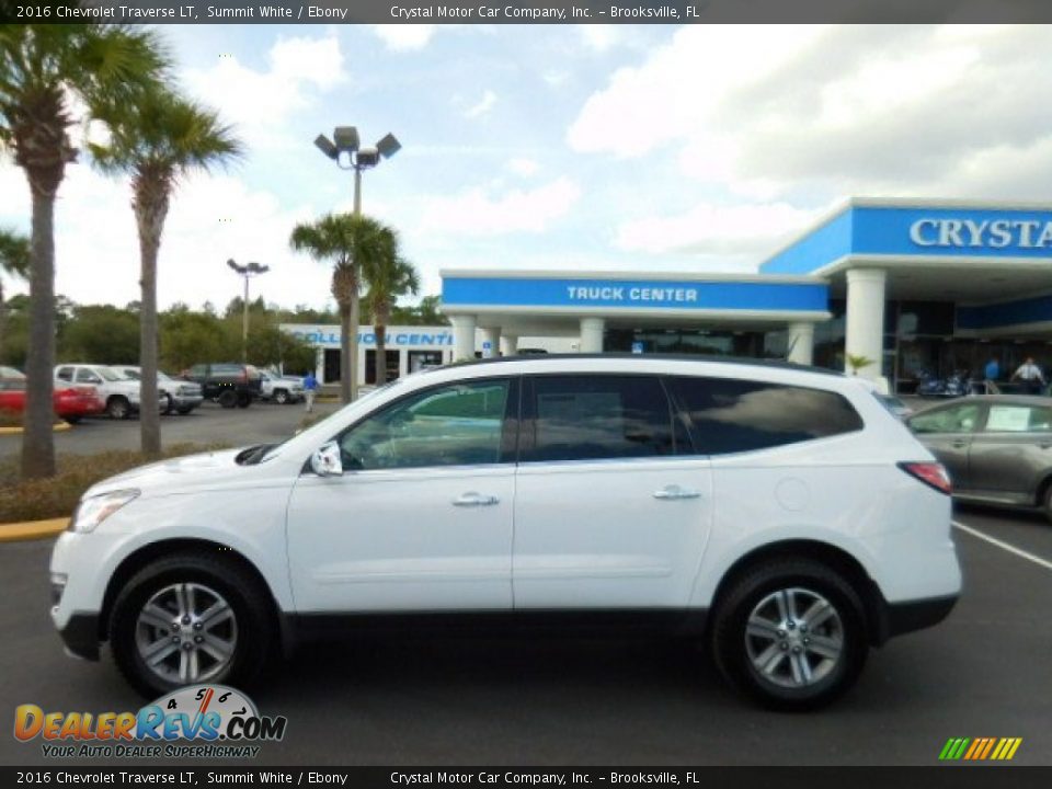 2016 Chevrolet Traverse LT Summit White / Ebony Photo #2