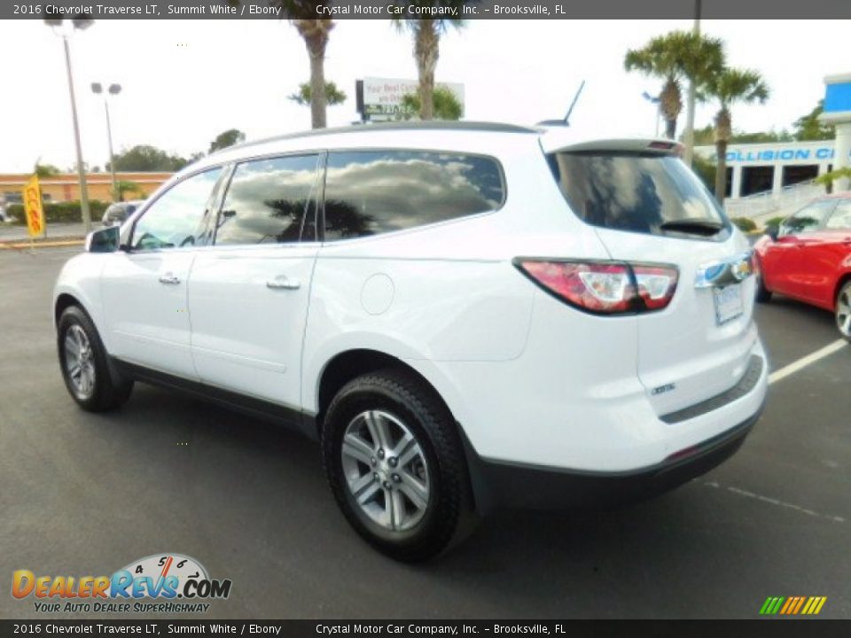 2016 Chevrolet Traverse LT Summit White / Ebony Photo #3