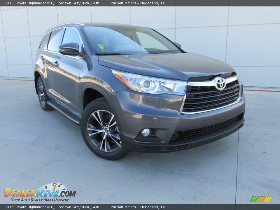 2016 Toyota Highlander XLE Predawn Gray Mica / Ash Photo #2
