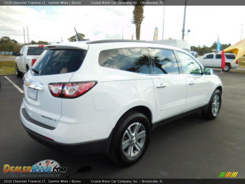 2016 Chevrolet Traverse LT Summit White / Ebony Photo #10