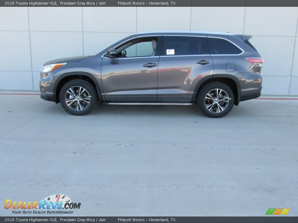 2016 Toyota Highlander XLE Predawn Gray Mica / Ash Photo #6