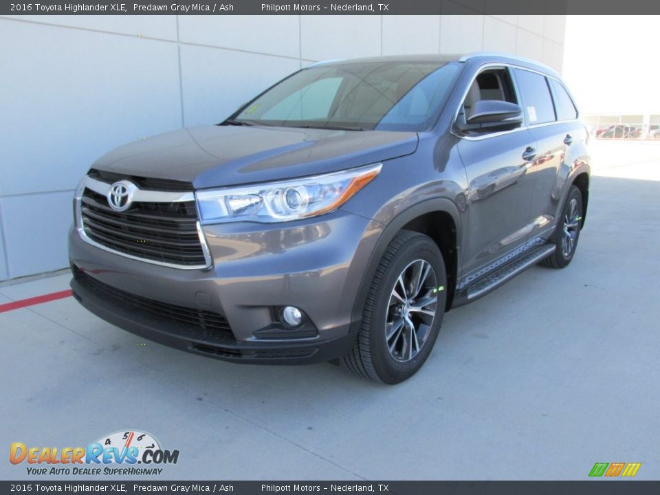 2016 Toyota Highlander XLE Predawn Gray Mica / Ash Photo #7