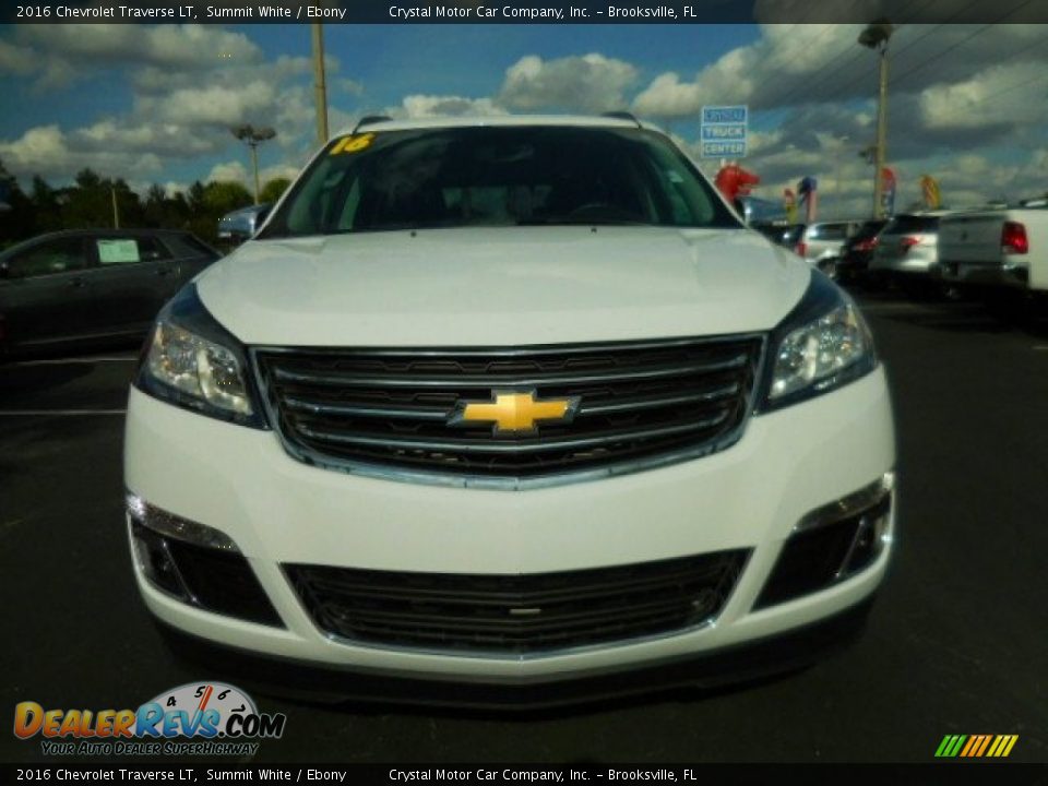 2016 Chevrolet Traverse LT Summit White / Ebony Photo #15