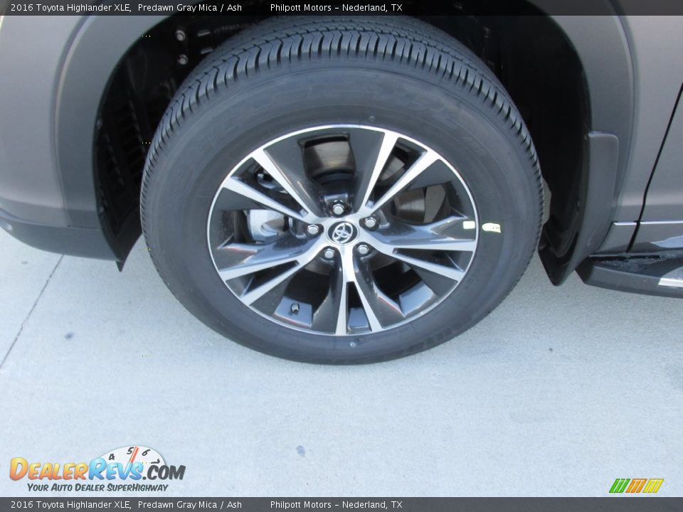 2016 Toyota Highlander XLE Predawn Gray Mica / Ash Photo #11