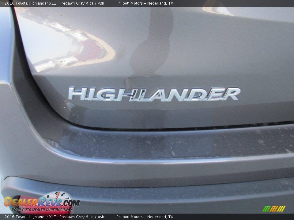 2016 Toyota Highlander XLE Predawn Gray Mica / Ash Photo #14