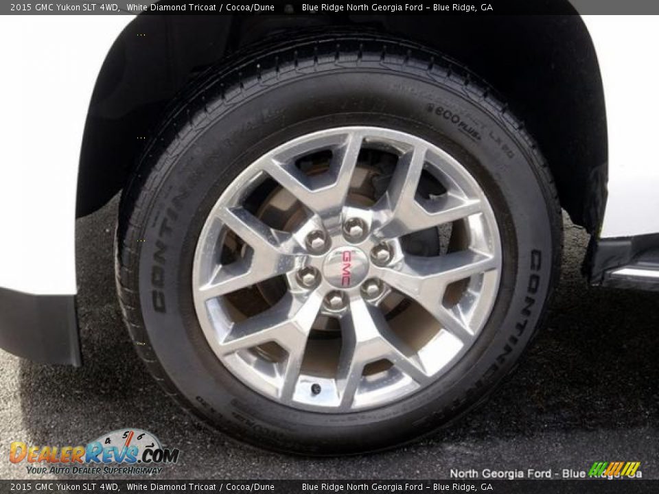 2015 GMC Yukon SLT 4WD White Diamond Tricoat / Cocoa/Dune Photo #9