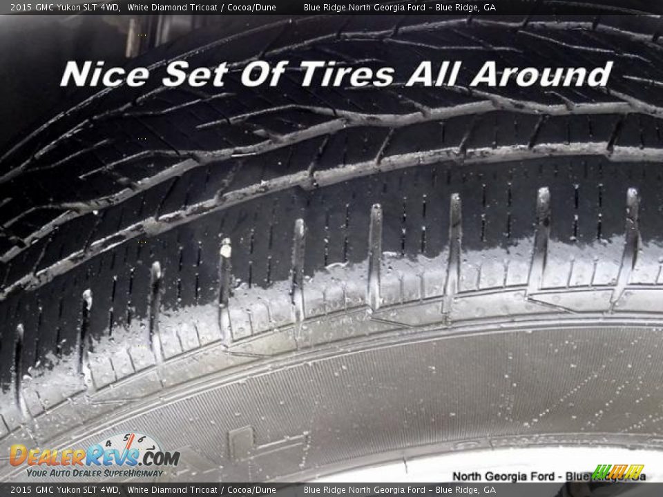 2015 GMC Yukon SLT 4WD White Diamond Tricoat / Cocoa/Dune Photo #10