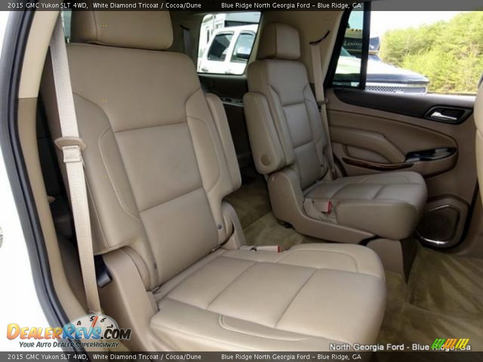 2015 GMC Yukon SLT 4WD White Diamond Tricoat / Cocoa/Dune Photo #15