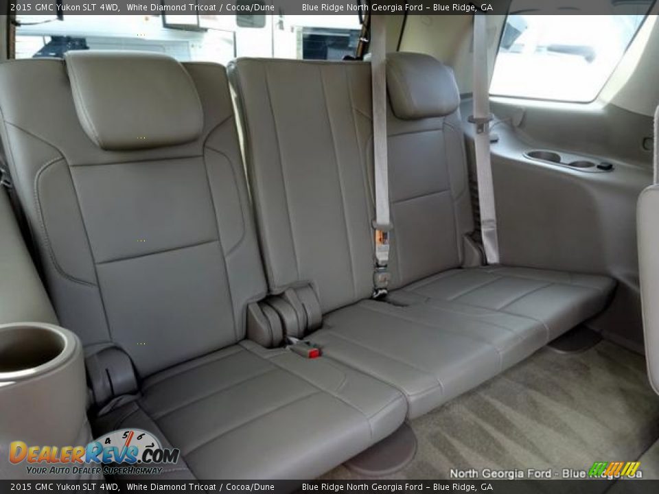 2015 GMC Yukon SLT 4WD White Diamond Tricoat / Cocoa/Dune Photo #16