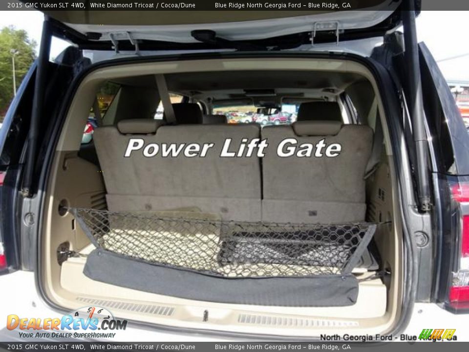 2015 GMC Yukon SLT 4WD White Diamond Tricoat / Cocoa/Dune Photo #17