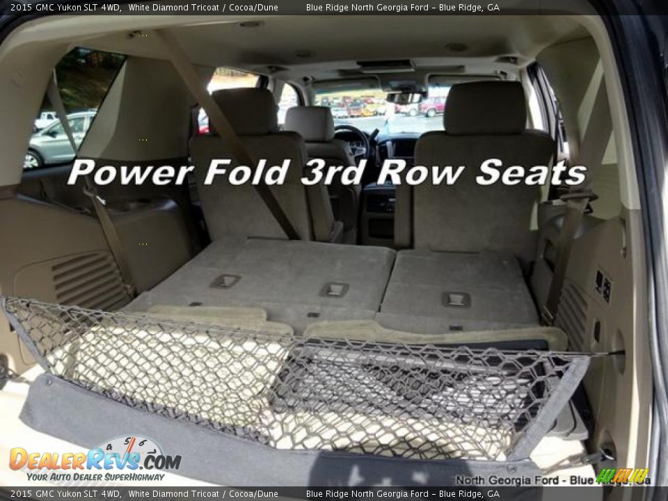 2015 GMC Yukon SLT 4WD White Diamond Tricoat / Cocoa/Dune Photo #18