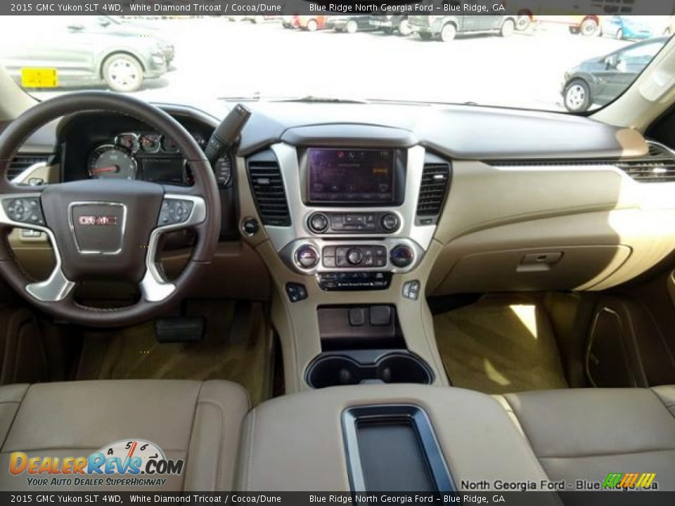 2015 GMC Yukon SLT 4WD White Diamond Tricoat / Cocoa/Dune Photo #20