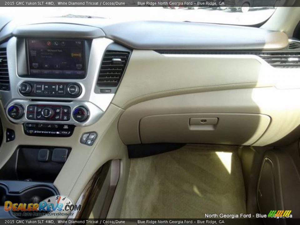 2015 GMC Yukon SLT 4WD White Diamond Tricoat / Cocoa/Dune Photo #21