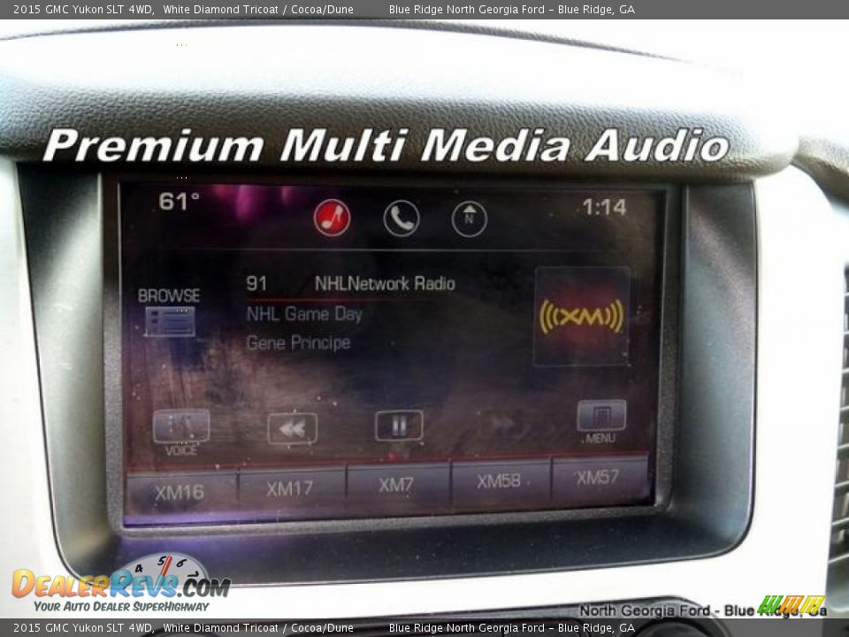 2015 GMC Yukon SLT 4WD White Diamond Tricoat / Cocoa/Dune Photo #23