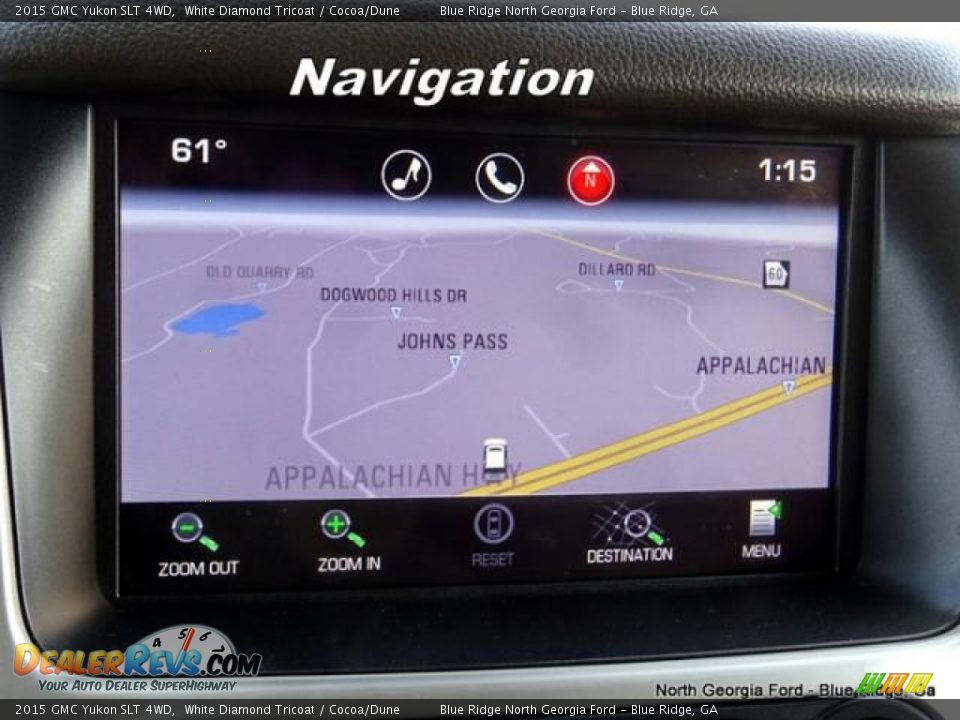 2015 GMC Yukon SLT 4WD White Diamond Tricoat / Cocoa/Dune Photo #24