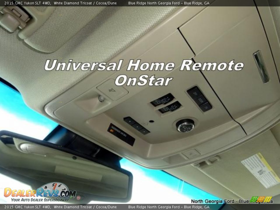2015 GMC Yukon SLT 4WD White Diamond Tricoat / Cocoa/Dune Photo #28