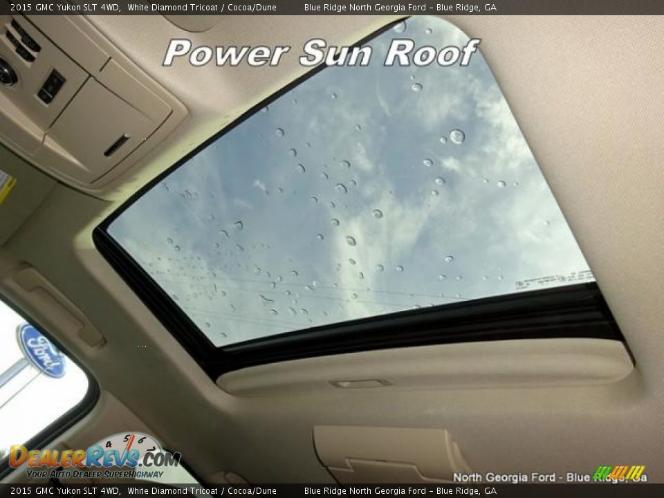 2015 GMC Yukon SLT 4WD White Diamond Tricoat / Cocoa/Dune Photo #29