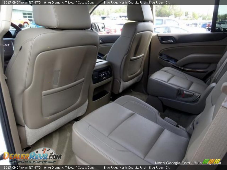 2015 GMC Yukon SLT 4WD White Diamond Tricoat / Cocoa/Dune Photo #36