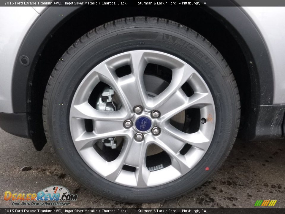 2016 Ford Escape Titanium 4WD Ingot Silver Metallic / Charcoal Black Photo #5