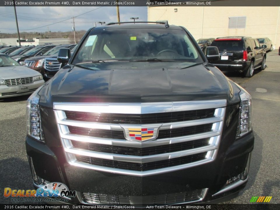 2016 Cadillac Escalade Premium 4WD Dark Emerald Metallic / Shale/Cocoa Photo #3