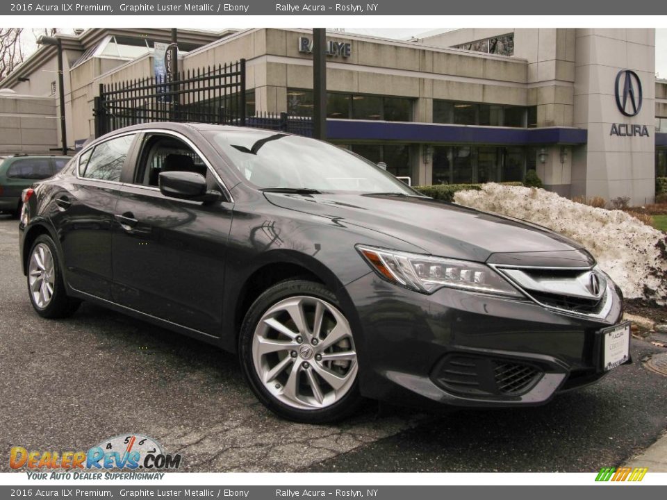 2016 Acura ILX Premium Graphite Luster Metallic / Ebony Photo #1