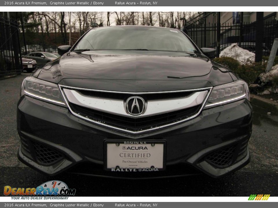 2016 Acura ILX Premium Graphite Luster Metallic / Ebony Photo #2