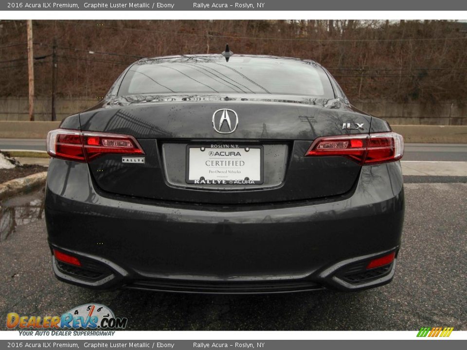 2016 Acura ILX Premium Graphite Luster Metallic / Ebony Photo #5