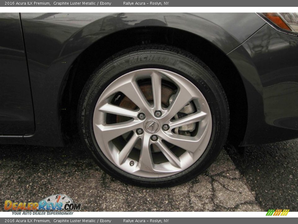 2016 Acura ILX Premium Graphite Luster Metallic / Ebony Photo #7