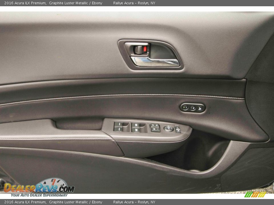 2016 Acura ILX Premium Graphite Luster Metallic / Ebony Photo #8