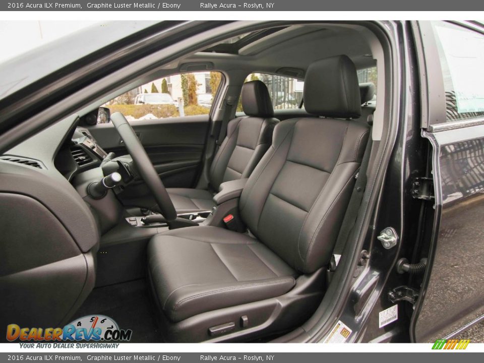 2016 Acura ILX Premium Graphite Luster Metallic / Ebony Photo #9