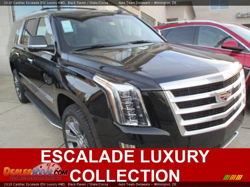 2016 Cadillac Escalade ESV Luxury 4WD Black Raven / Shale/Cocoa Photo #1