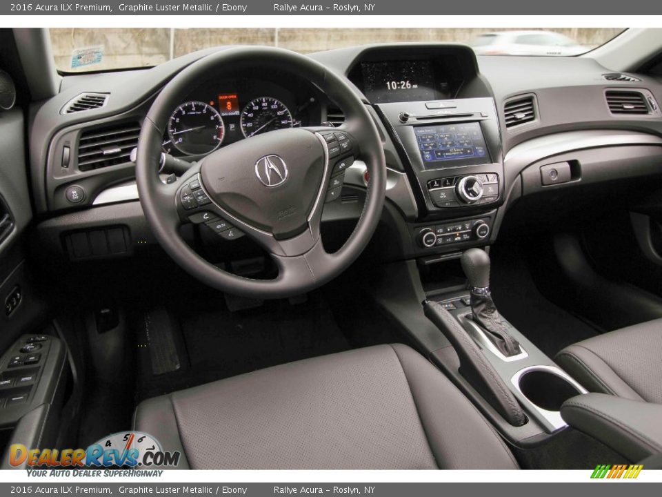 2016 Acura ILX Premium Graphite Luster Metallic / Ebony Photo #10