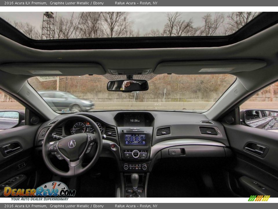 2016 Acura ILX Premium Graphite Luster Metallic / Ebony Photo #11