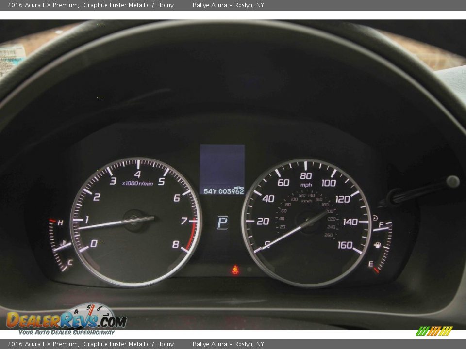 2016 Acura ILX Premium Graphite Luster Metallic / Ebony Photo #16