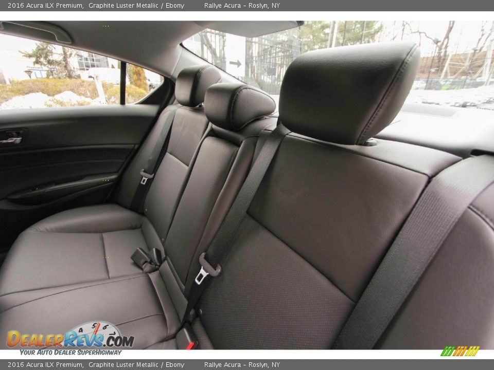 2016 Acura ILX Premium Graphite Luster Metallic / Ebony Photo #17
