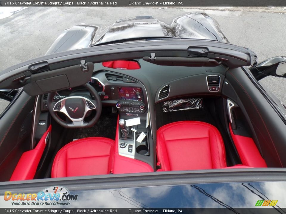 2016 Chevrolet Corvette Stingray Coupe Black / Adrenaline Red Photo #5
